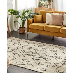 Dywan bawełniany 160 x 230 cm beżowy SOMEK