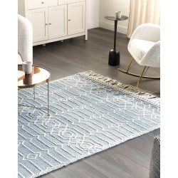 Dywan wełniany 160 x 230 cm niebieski ORHANELI