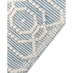 Dywan wełniany 160 x 230 cm niebieski ORHANELI