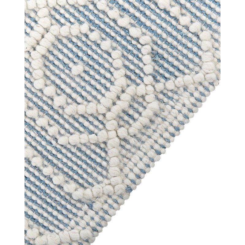 Dywan wełniany 160 x 230 cm niebieski ORHANELI