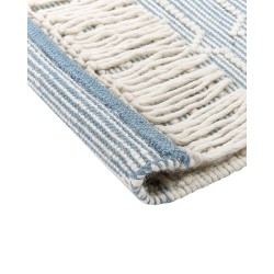 Dywan wełniany 160 x 230 cm niebieski ORHANELI