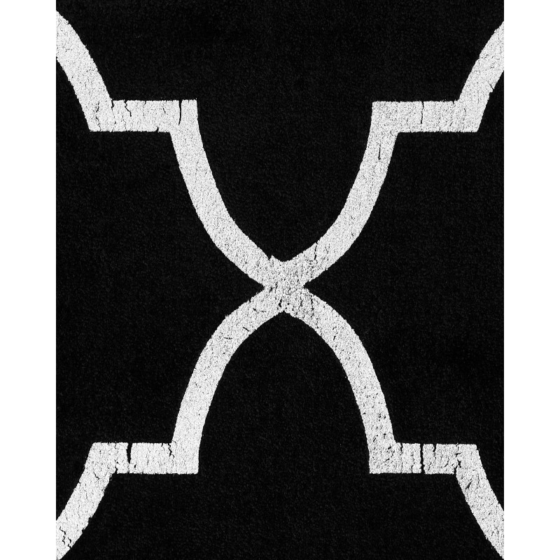 Dywan z wiskozy 140 x 200 cm czarny YELKI