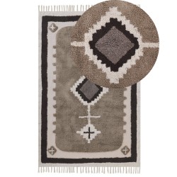 Dywan bawełniany 160 x 230 cm beżowy GEYVE