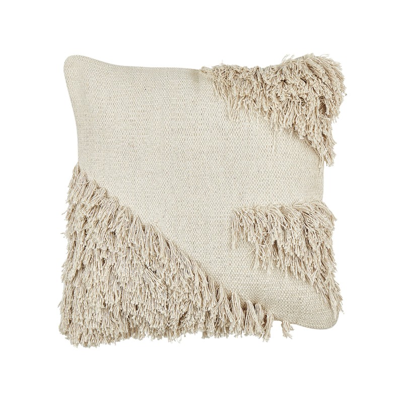 Zestaw 2 poduszek dekoracyjnych SOURWOOD Bawełna 45 x 45 cm Beżowy Wzór geometryczny