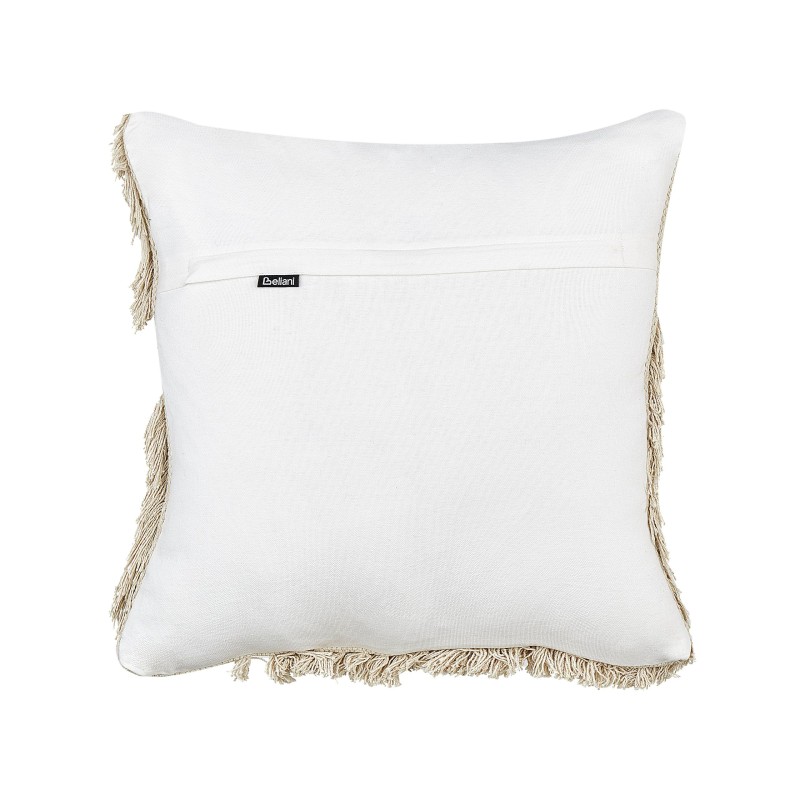 Zestaw 2 poduszek dekoracyjnych SOURWOOD Bawełna 45 x 45 cm Beżowy Wzór geometryczny