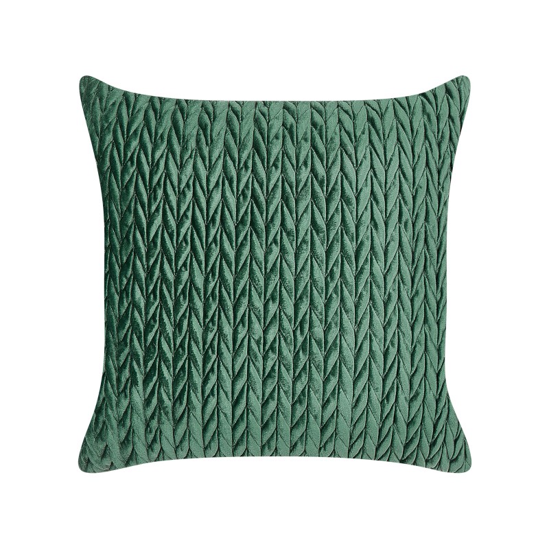 Zestaw 2 poduszek dekoracyjnych ECLIPTA 45 x 45 cm Zielony Jednolity