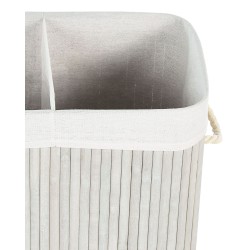 Kosz bambusowy z pokrywką szary KANDY