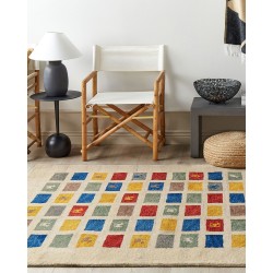 Dywan wełniany gabbeh 160 x 230 cm wielokolorowy MURATLI