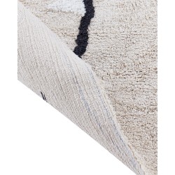 Dywan dziecięcy bawełniany potworek 70 x 100 cm beżowy ZODI