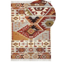 Dywan wełniany kilim 200 x 300 cm wielokolorowy PROSHYAN