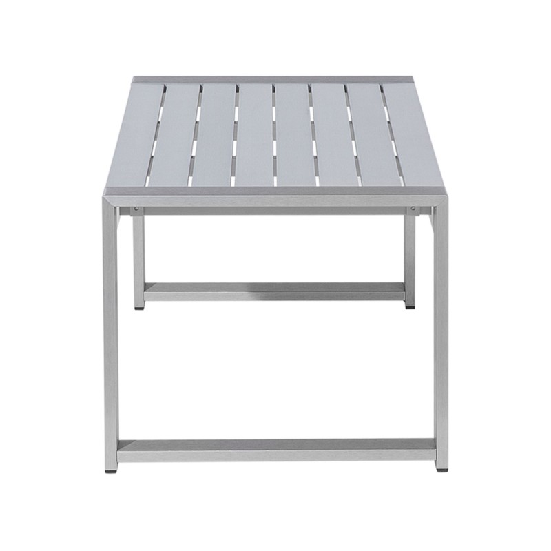 Stolik kawowy ogrodowy 90 x 50 cm jasnoszary SALERNO