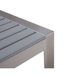 Stolik kawowy ogrodowy 90 x 50 cm jasnoszary SALERNO