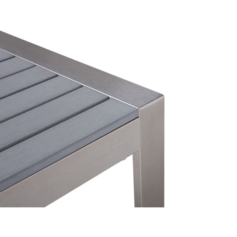 Stolik kawowy ogrodowy 90 x 50 cm jasnoszary SALERNO