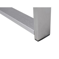 Stolik kawowy ogrodowy 90 x 50 cm jasnoszary SALERNO