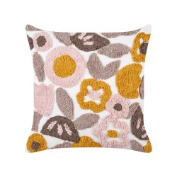 Zestaw 2 poduszek dekoracyjnych KANDIARO Bawełna 45 x 45 cm Kolorowy Wzór kwiatowy