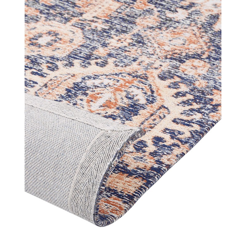 Dywan bawełniany 80 x 300 cm niebiesko-czerwony KURIN