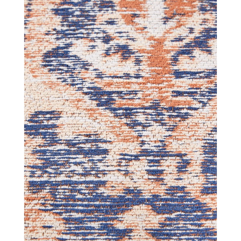 Dywan bawełniany 80 x 300 cm niebiesko-czerwony KURIN