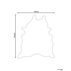 Dywan ekoskóra 130 x 170 cm brązowo-biały BOGONG