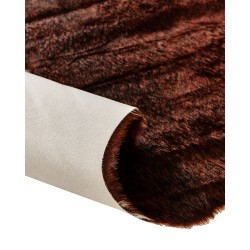 Dywan ekoskóra 130 x 170 cm brązowo-biały BOGONG