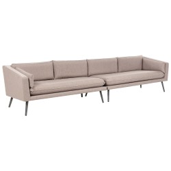 Sofa ogrodowa 4-osobowa beżowa LORETELLO