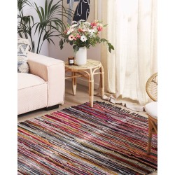 Dywan 140 x 200 cm ciemny wielokolorowy DANCA