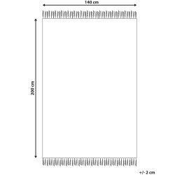 Dywan 140 x 200 cm ciemny wielokolorowy DANCA