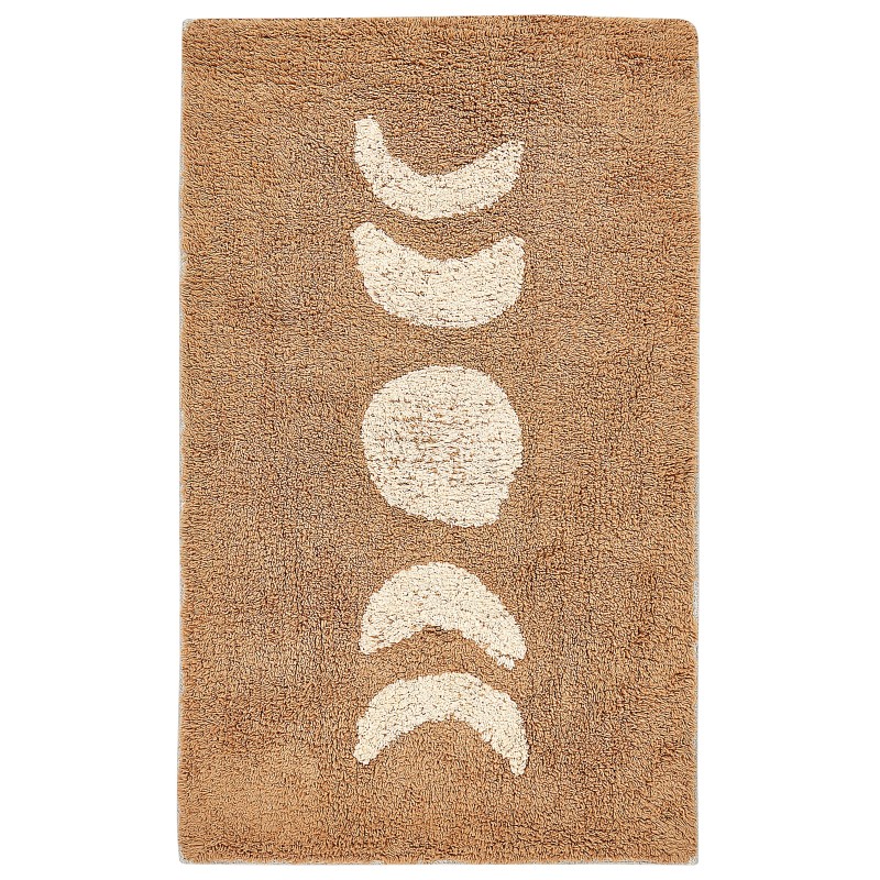 Dywanik łazienkowy bawełniany 50 x 80 cm brązowy ESME