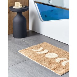 Dywanik łazienkowy bawełniany 50 x 80 cm brązowy ESME