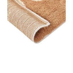 Dywanik łazienkowy bawełniany 50 x 80 cm brązowy ESME