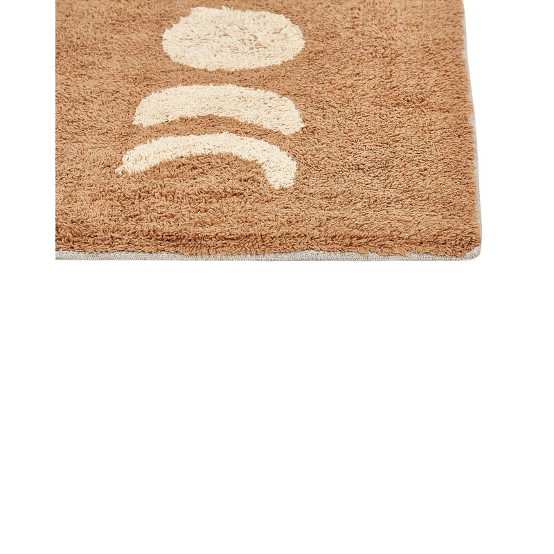 Dywanik łazienkowy bawełniany 50 x 80 cm brązowy ESME