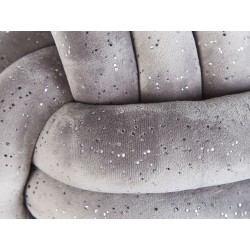 Poduszka dekoracyjna MALNI Welur 30 x 30 cm Szary Jednolity