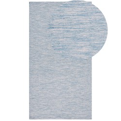Dywan bawełniany 80 x 150 cm niebieski DERINCE