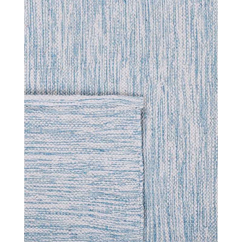 Dywan bawełniany 80 x 150 cm niebieski DERINCE