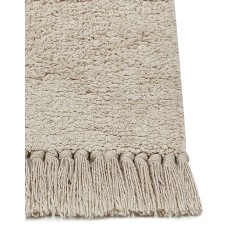 Dywan bawełniany 160 x 230 cm beżowo-czarny NURU