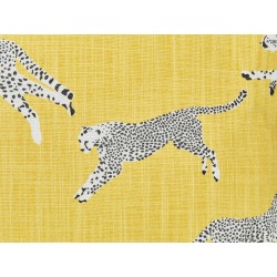 2 bawełniane poduszki dekoracyjne w gepardy 30 x 50 cm żółte ARALES