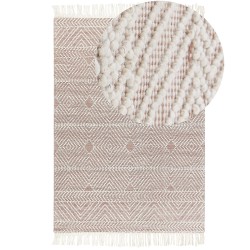 Dywan wełniany 160 x 230 cm beżowo-brązowy KESTEL