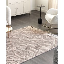 Dywan wełniany 160 x 230 cm beżowo-brązowy KESTEL