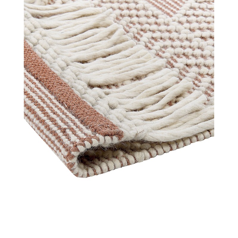 Dywan wełniany 160 x 230 cm beżowo-brązowy KESTEL