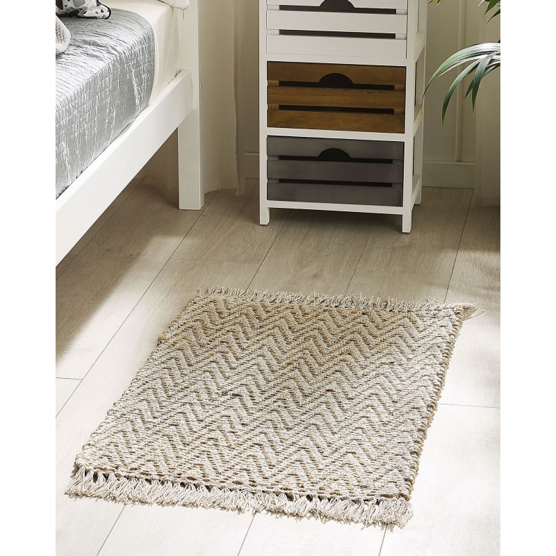 Dywan z juty 50 x 80 cm beżowy AFRIN