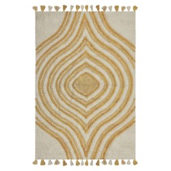 Dywan bawełniany 140 x 200 cm beżowo-żółty BINGOL