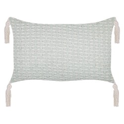 Zestaw 2 poduszek dekoracyjnych HAKONE 45 x 25 cm Miętowy Wzór geometryczny