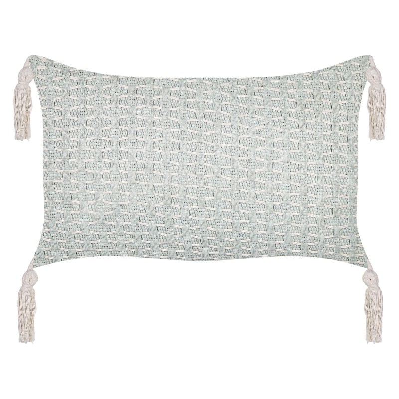 Zestaw 2 poduszek dekoracyjnych HAKONE 45 x 25 cm Miętowy Wzór geometryczny