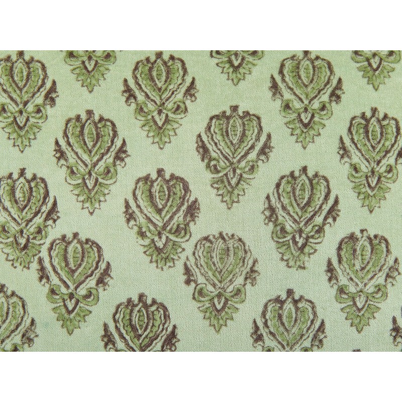 Zestaw 2 poduszek dekoracyjnych RUNGIA Welur 45 x 45 cm Zielony Wzór kwiatowy