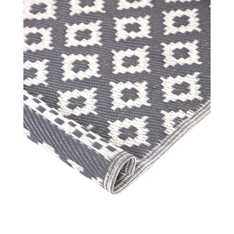 Dywan zewnętrzny 120 x 180 cm szary THANE