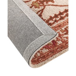 Dywan wełniany 80 x 150 cm pomarańczowo-beżowy ADILCEVAZ