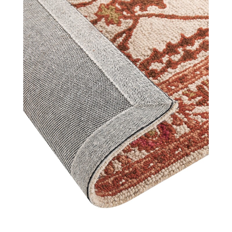 Dywan wełniany 80 x 150 cm pomarańczowo-beżowy ADILCEVAZ