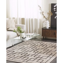 Dywan bawełniany 160 x 230 cm beżowy TURHAL