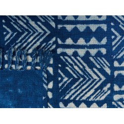 Koc SHIVPURI Bawełna 130 x 180 cm Niebieski