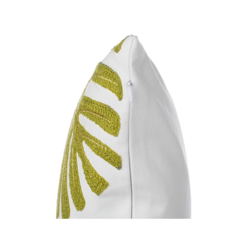 Zestaw 2 poduszek dekoracyjnych ZENOBIA Bawełna 45 x 45 cm Ciemnozielony Wzór roślinny