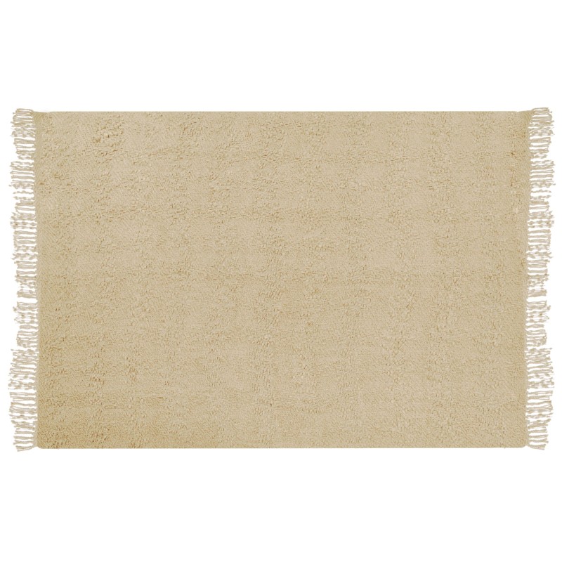 Koc VELLA Bawełna 150 x 200 cm Beżowy